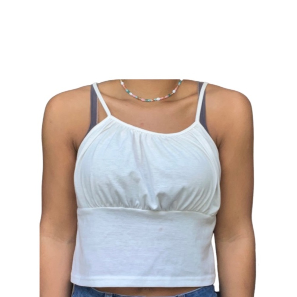 White Women’s ROMWE Crop Top Size Large